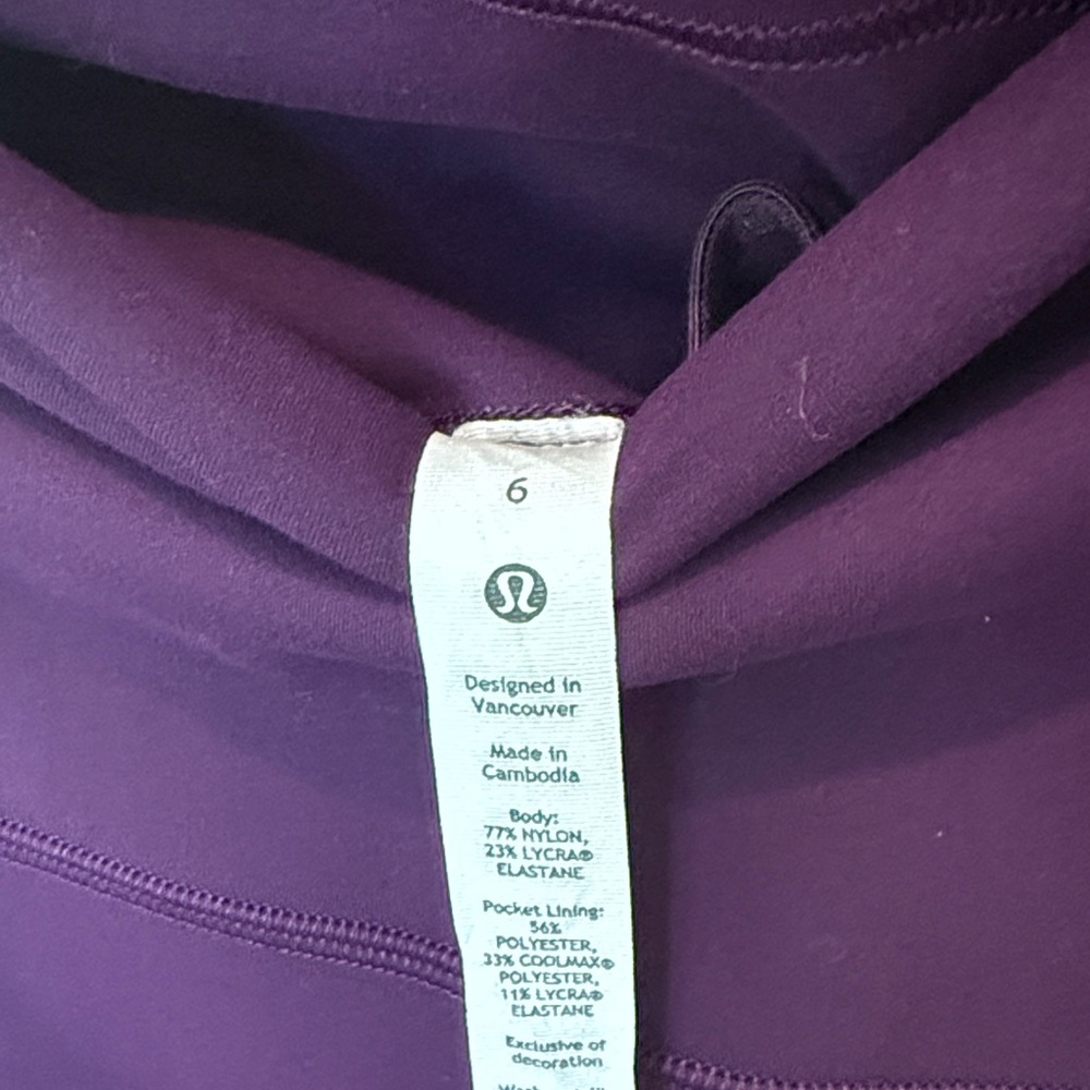 Lululemon Athletica Deep Purple Leggings - Picture 2 of 4